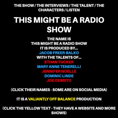 This Might Be A Radio Show Website, Version 1